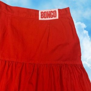 Vintage 80's BONGO Ruffle Layered Skirt